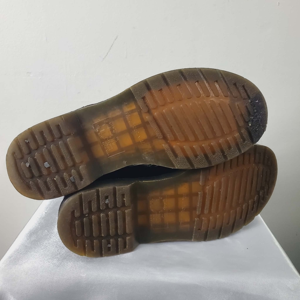 Dr. Martens 1460 Nappa Leather Lace Up Combat Boots Eye Black W10 - Picture 7 of 12